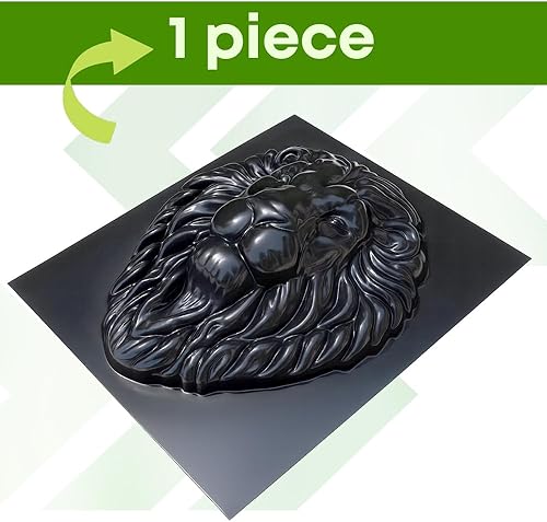 Miniatura 3 de Molde de león, moldes de hormigón de león, moldeo de león, ABS de 0.079 in, molde de estatua de león para hormigón - Moldes de hormigón para jardín