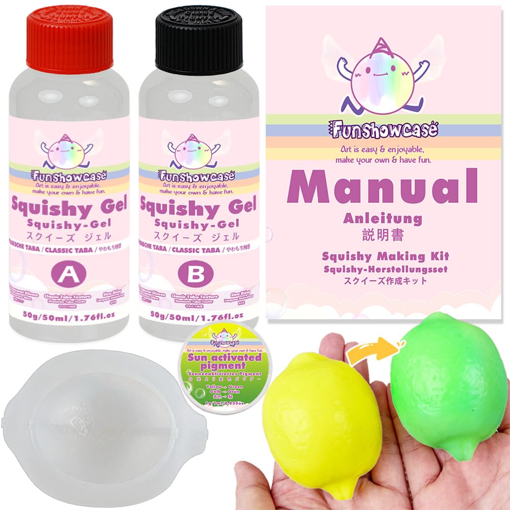 Taba Squishy Maker Kit Gel + Donut Molde de silicona + pigmento + chispas — view 11