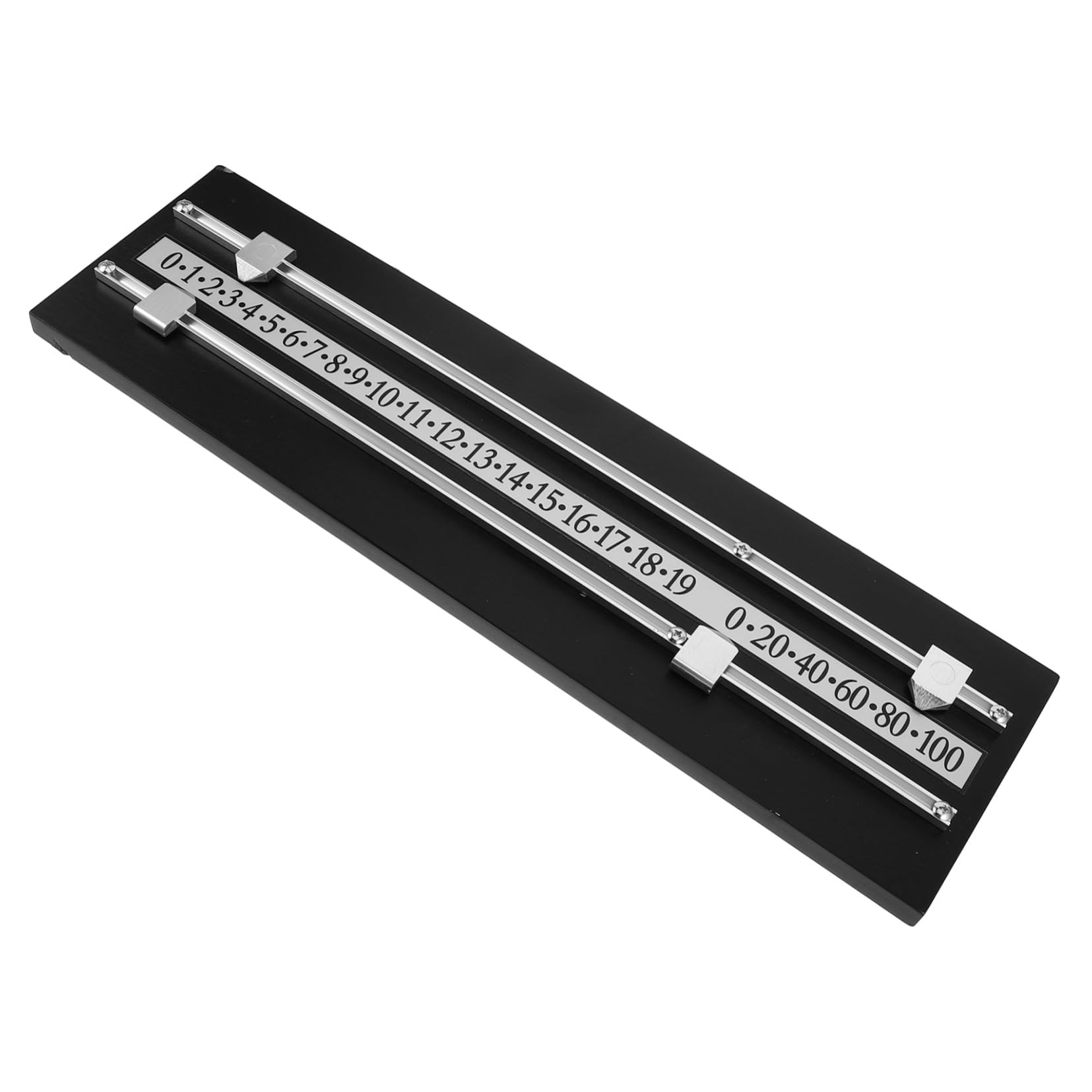 BESTonZON Wall-mounted Billiards Scoreboard with Dual Tracks Rectangular Score Keeper for Snooker And Pool Space-saving Design for Sports Clubs Competitions And Family Entertainment