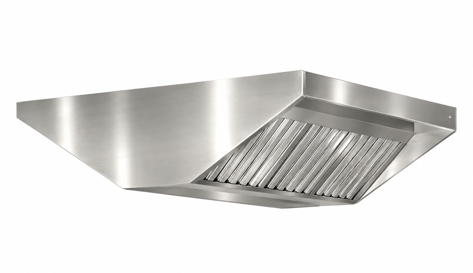 Campana Extractora Industrial Modelo Visera en Acero Inoxidable para Pared o Central a Techo - 2 Filtros - 1025mm