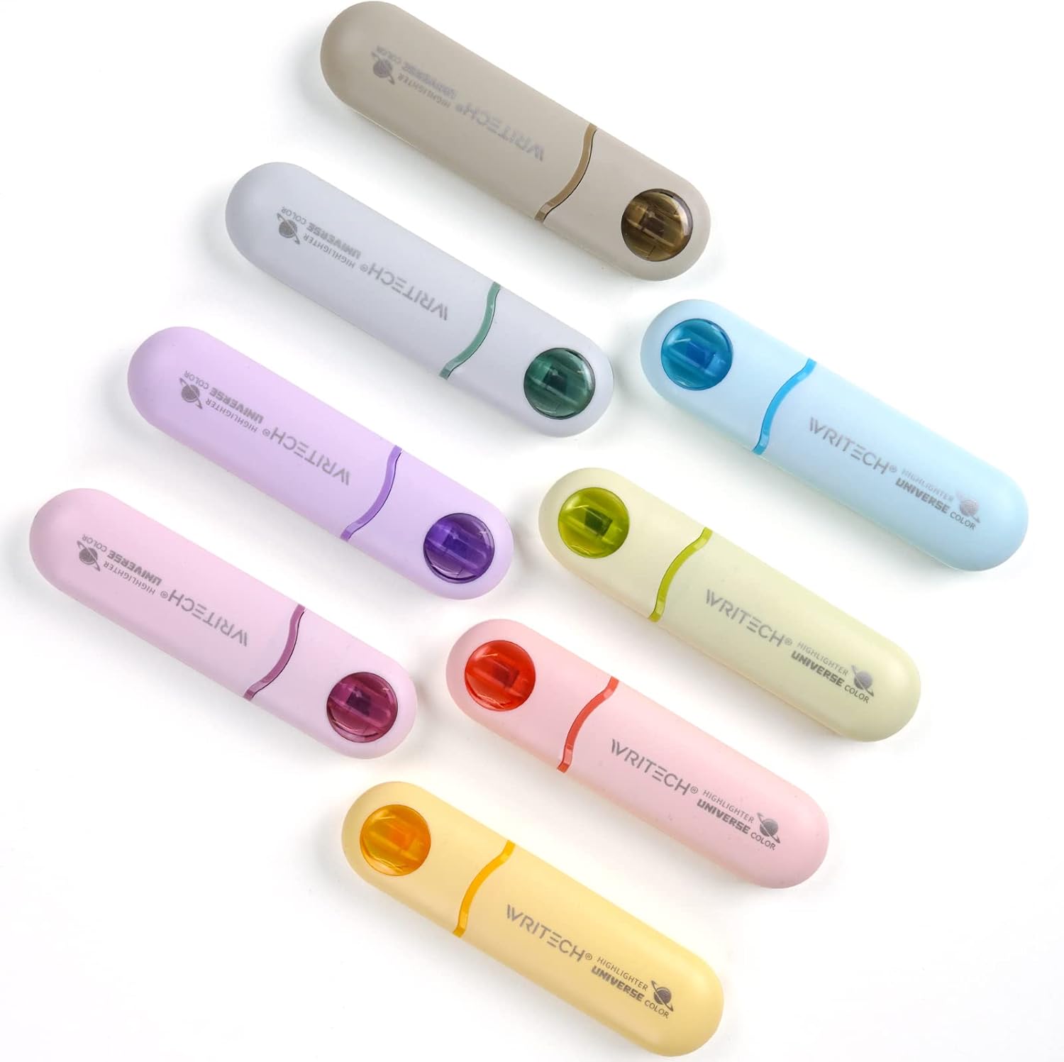 Buy Writech Aesthetic Chisel Tip Highlighters Assorted Pastel Colors Cute Marker Pens Soft Tip