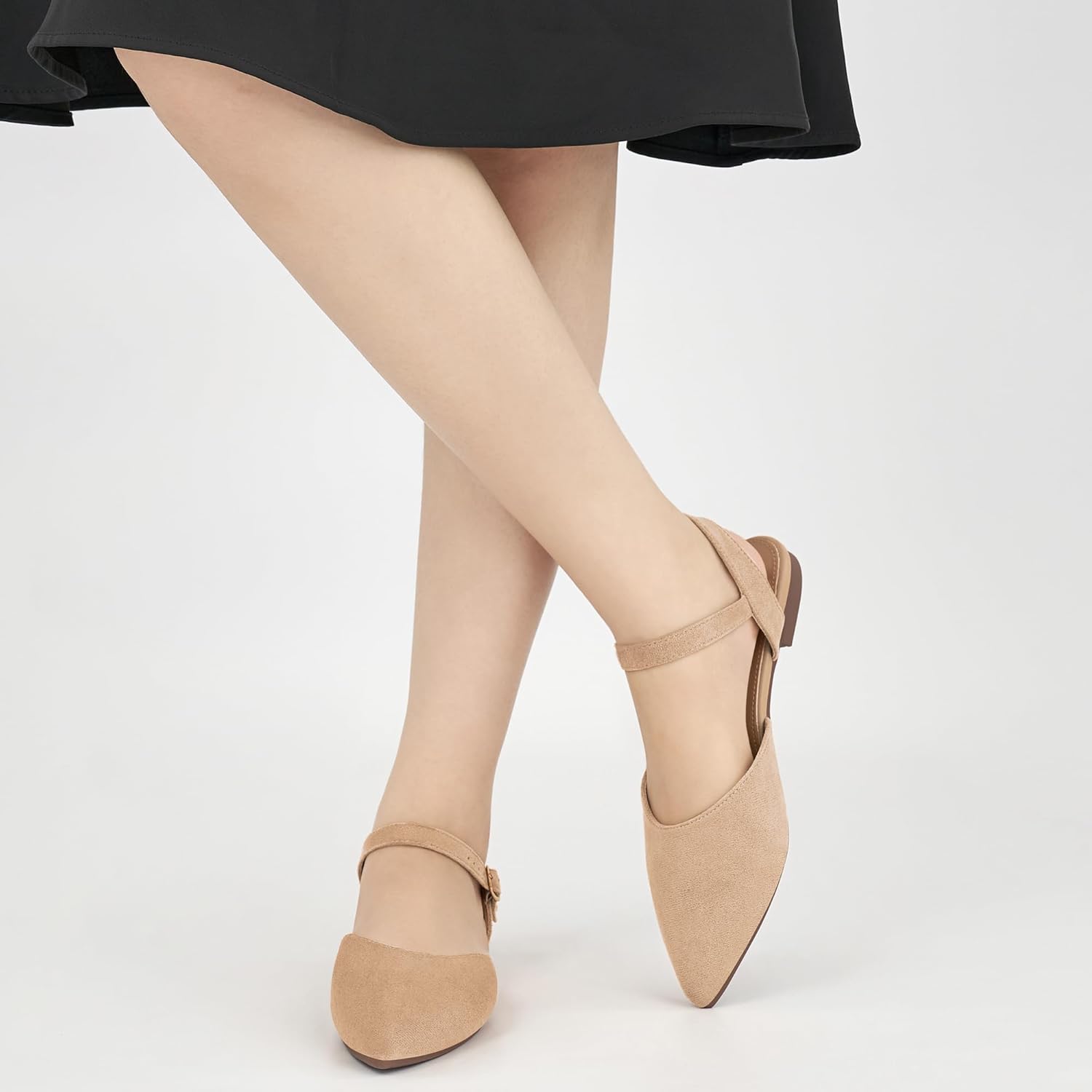 Alicegana Womens Sandals Flat Shoes - Closed Pointed Toe Dressy Flats 2026 Comfortable Business Casual Walking Sandal - Image 6