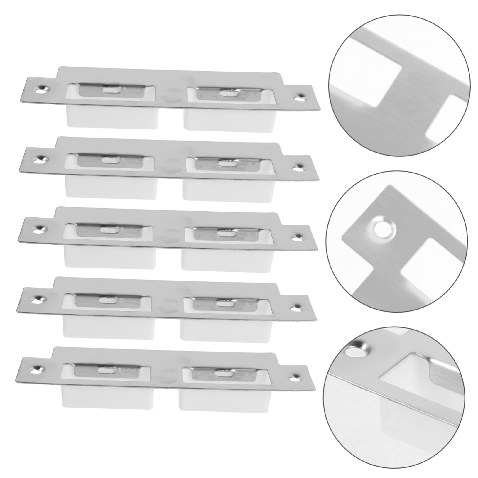 jojofuny 25pièces Plaques De Serrure Inoxydable Pour Sécuriser Vos Portes Intérieures Remplacement Et Facile à Installer Pour Renforcer La Sécurité De Votre Maison