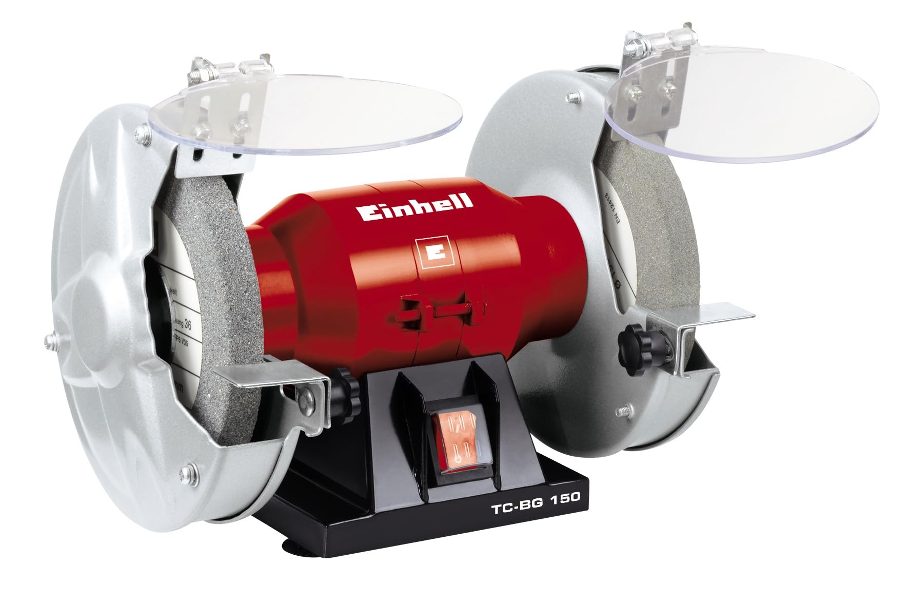 Einhell Esmerialdora Disco 150 Mm Th-Bg 150, Negro, Rojo, 29,8 cm L x 20,7 cm W x 21 cm H