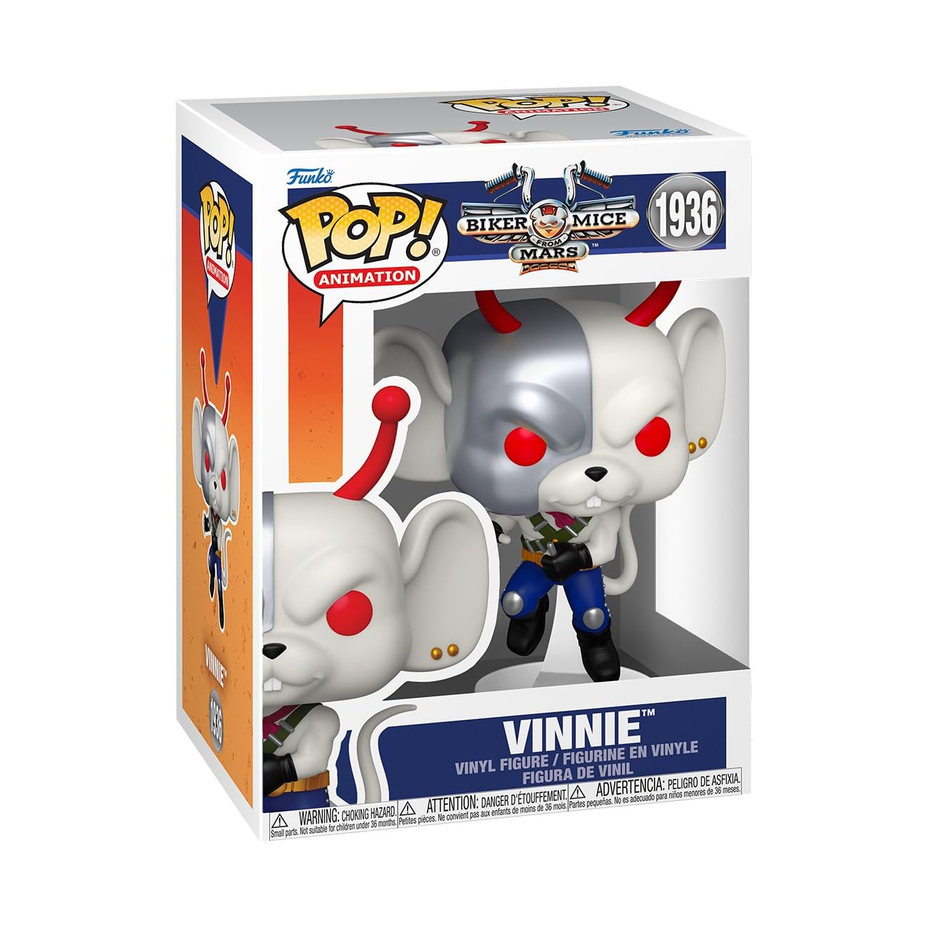 Funko Pop! Animation: Biker Mice from Mars, Vinnie, Collectable Vinyl Figure, Gift Idea, Official Merchandise