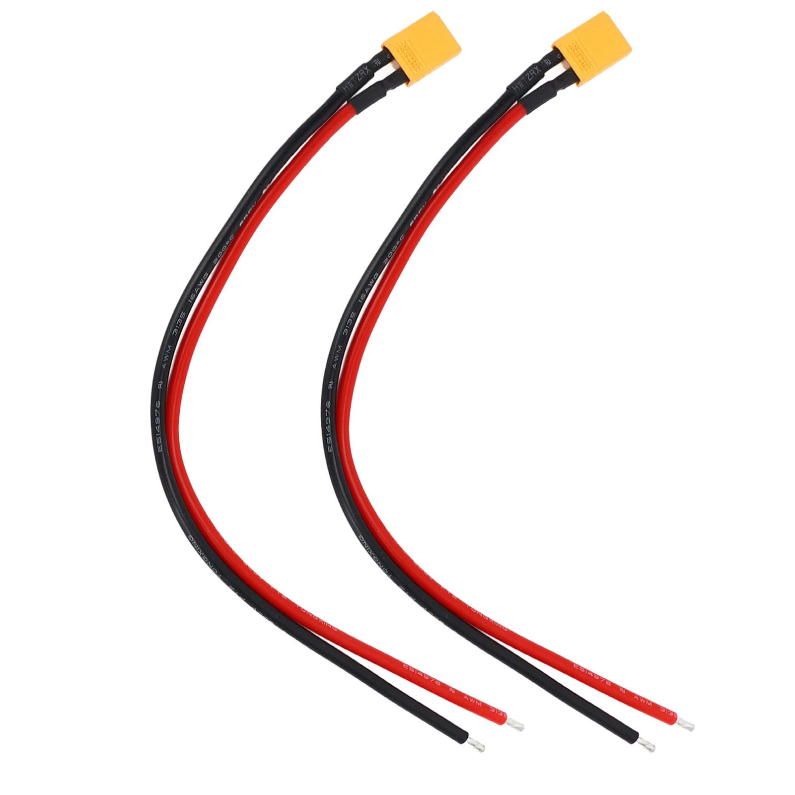 5 Paar XT30 Stecker & Buchsen Adapter | Mit 15 Cm 16AWG Silikonkabel Für RC, Drohnen & LiPo Akkus