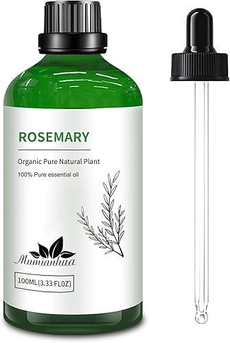 Aceite esencial de romero Mumianhua Aceite puro de romero de grado terapéutico, aceite de aromaterapia de romero para piel, cabello, difusor,
