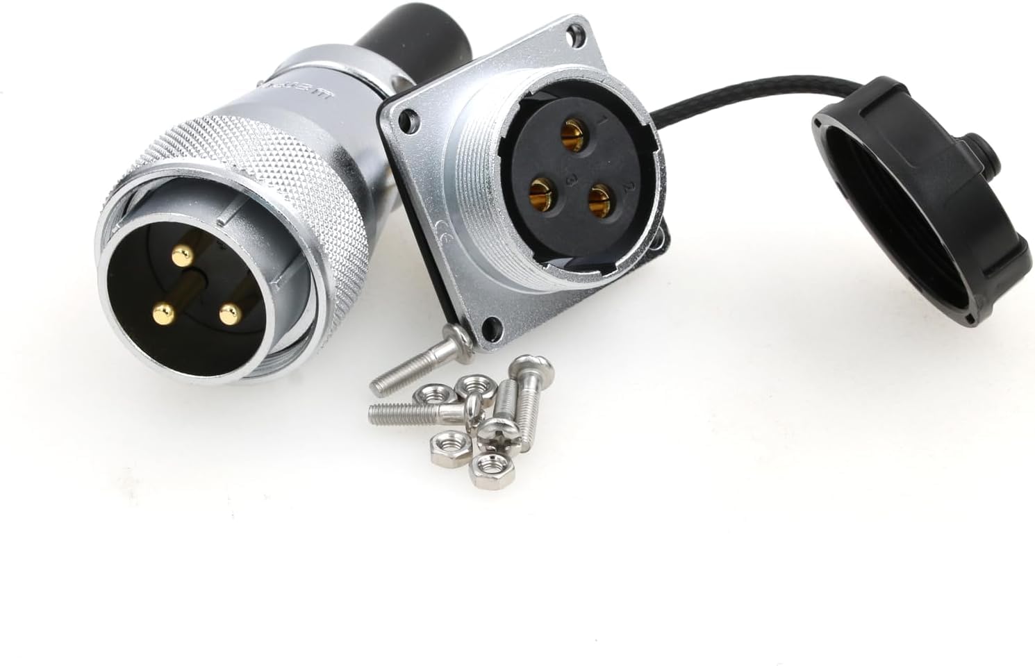 Connettore Aviazione WS28 10 Pin 25A Impermeabile – Maschio E Femmina Con Guscio In Metallo Pesante - copertina