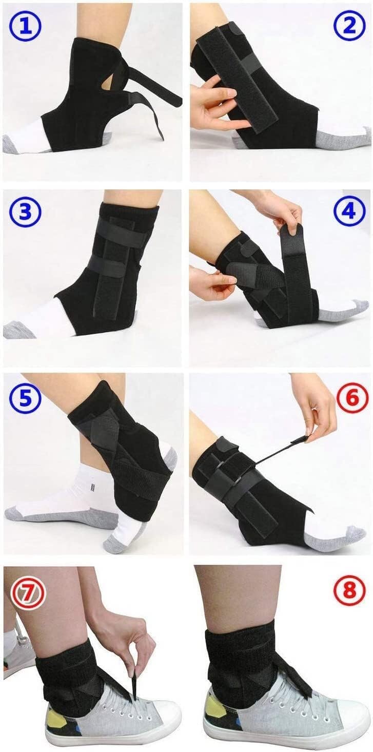 Orteza stawu skokowo-stępowego, Ankle Drop Adjustable Foot Supports Stabiliser For Flaccid And Dorsiflexion Movement(M)