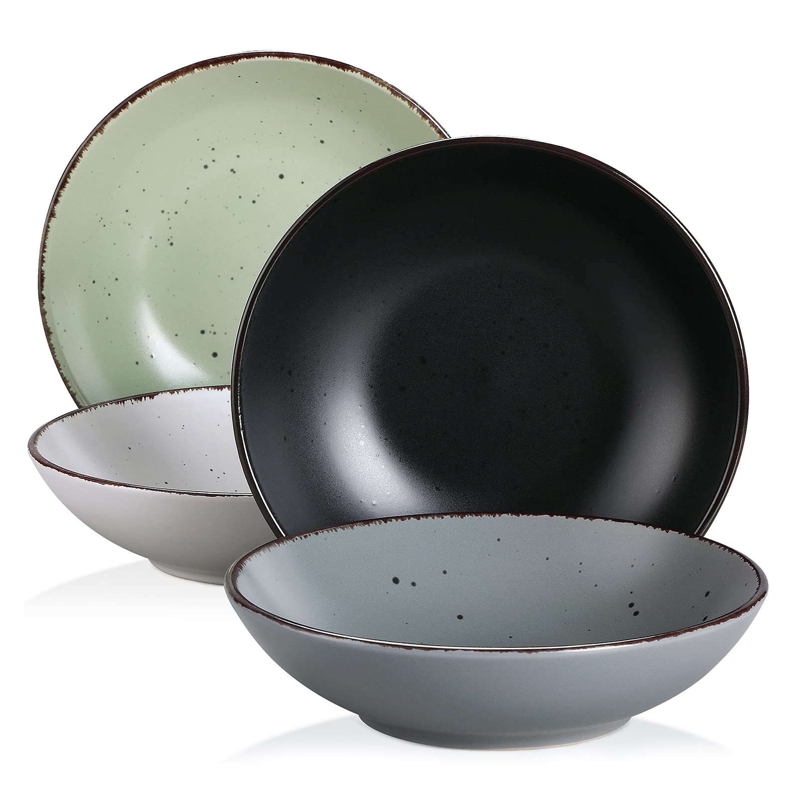 vancasso Navia Dinner Set, Stoneware Vintage Look Beige Dinnerware Tableware, 16 Pieces Dinner Service Set for 4, Including Dinner Plates, Dessert Plates, Cereal Bowls and Mugs — view 15