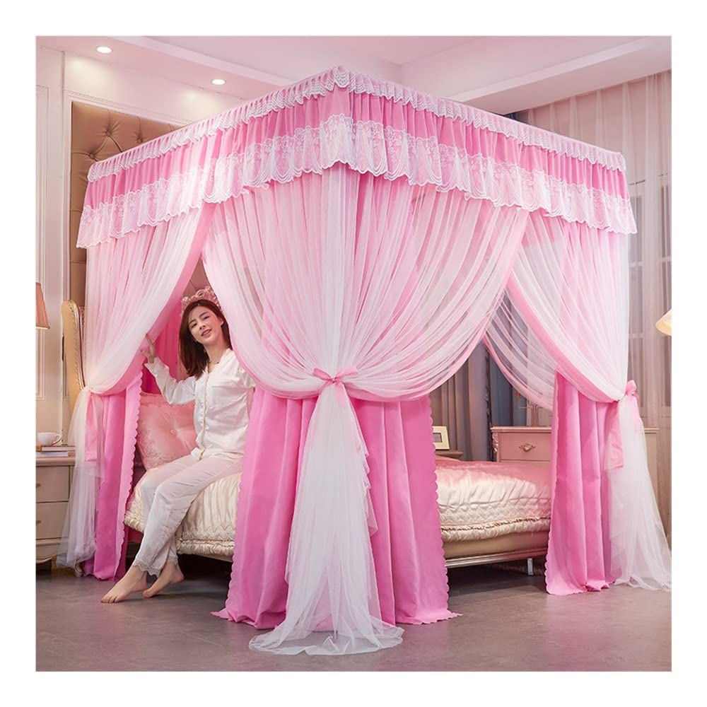 GJMSSMY Mosquito Net For 1.8m/6ft Bed, Blackout & Windproof Bed Canopy - Creates Privacy Space, Universal Bed Curtain For All Seasons (Color : Style 16, Size : 1.8x2.2x2m)