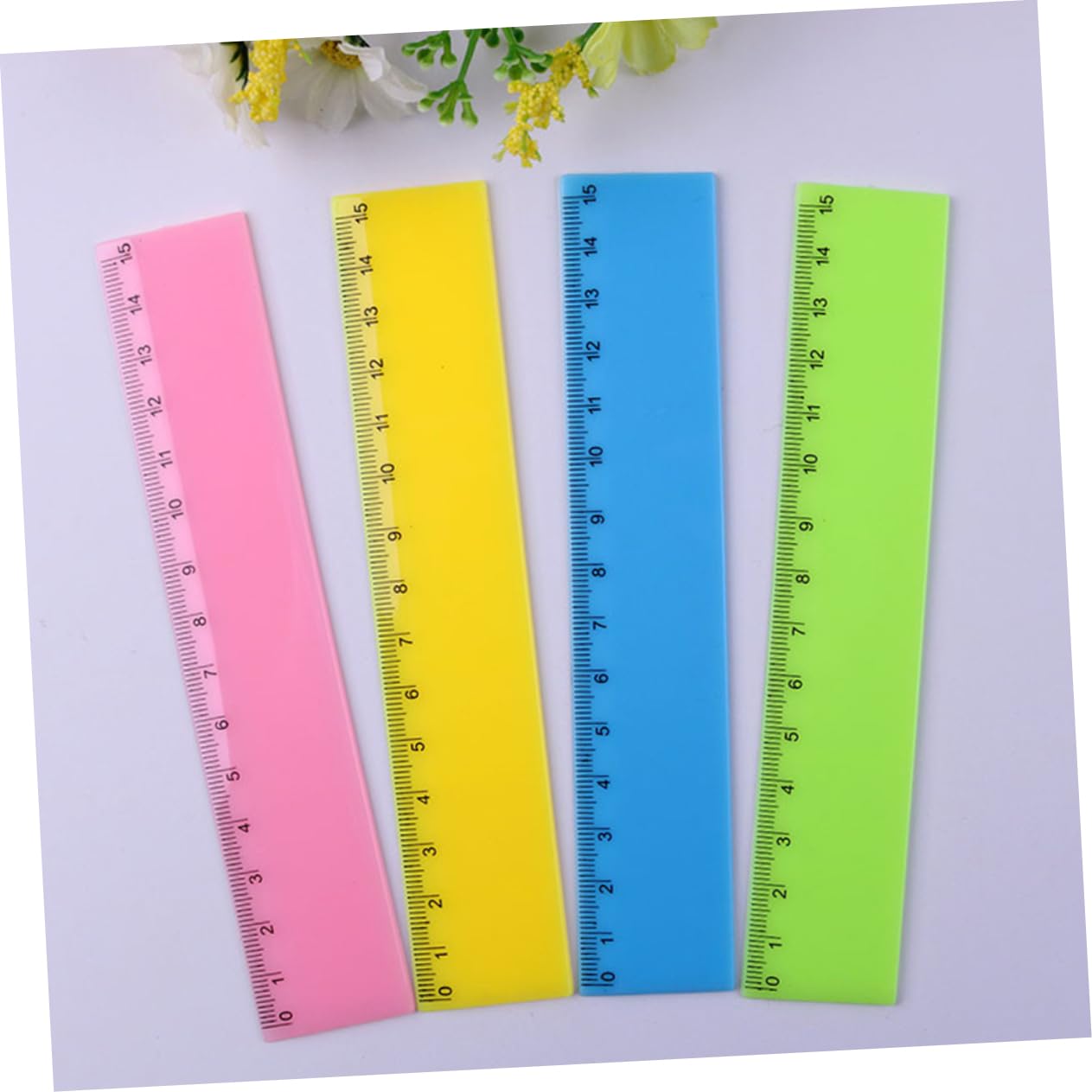 OSALADI 5 Set Righello Colorato Governate Studenti Che Misurano Righelli Righello Chiaro Misurazione Del Righello Governanti Per Gli Studenti Sovrano Trasparente Plastica 25 Pezzi * 5