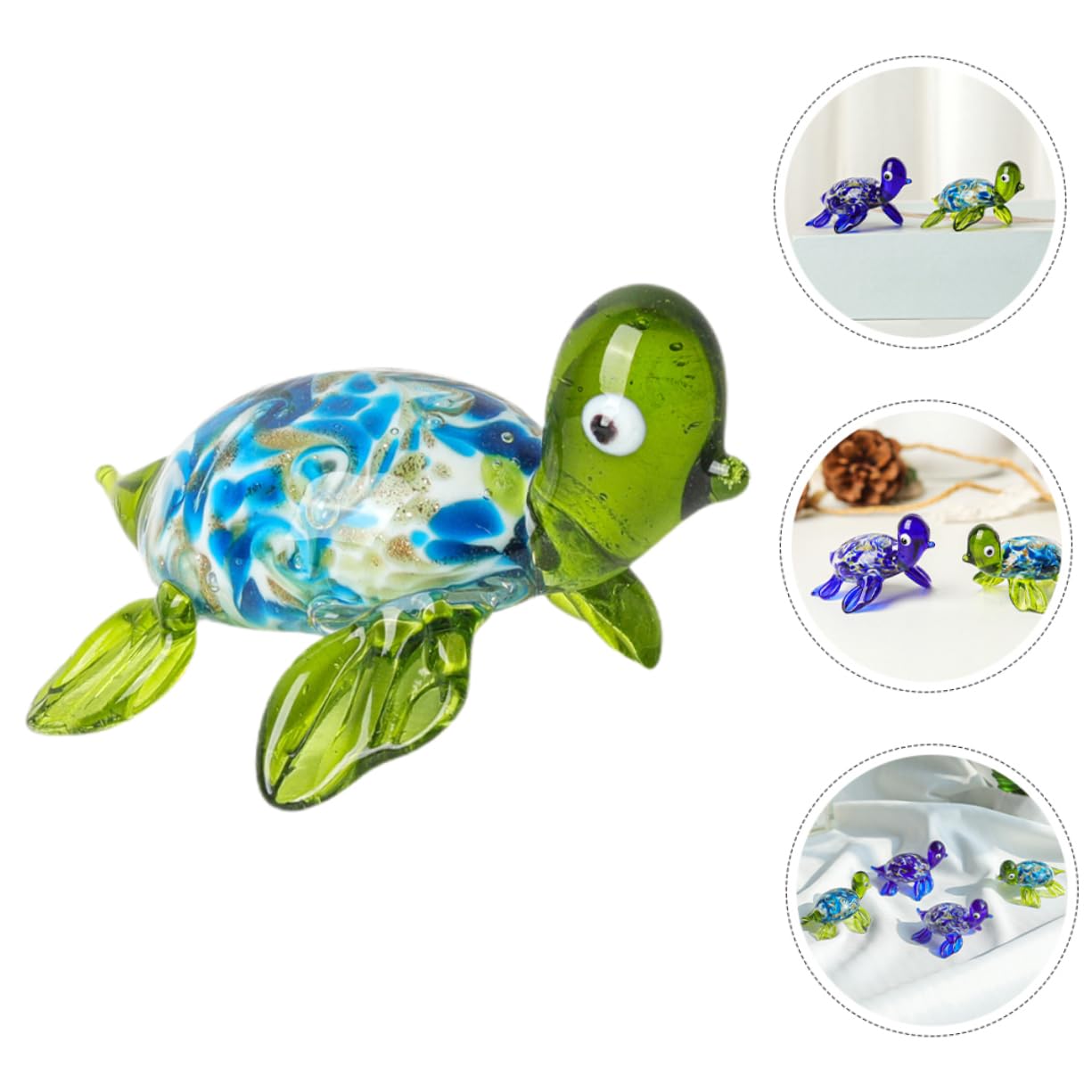 Amazon.co.jp: RUNROTOO ミニカメ カメのミニチュアフィギュア カメ