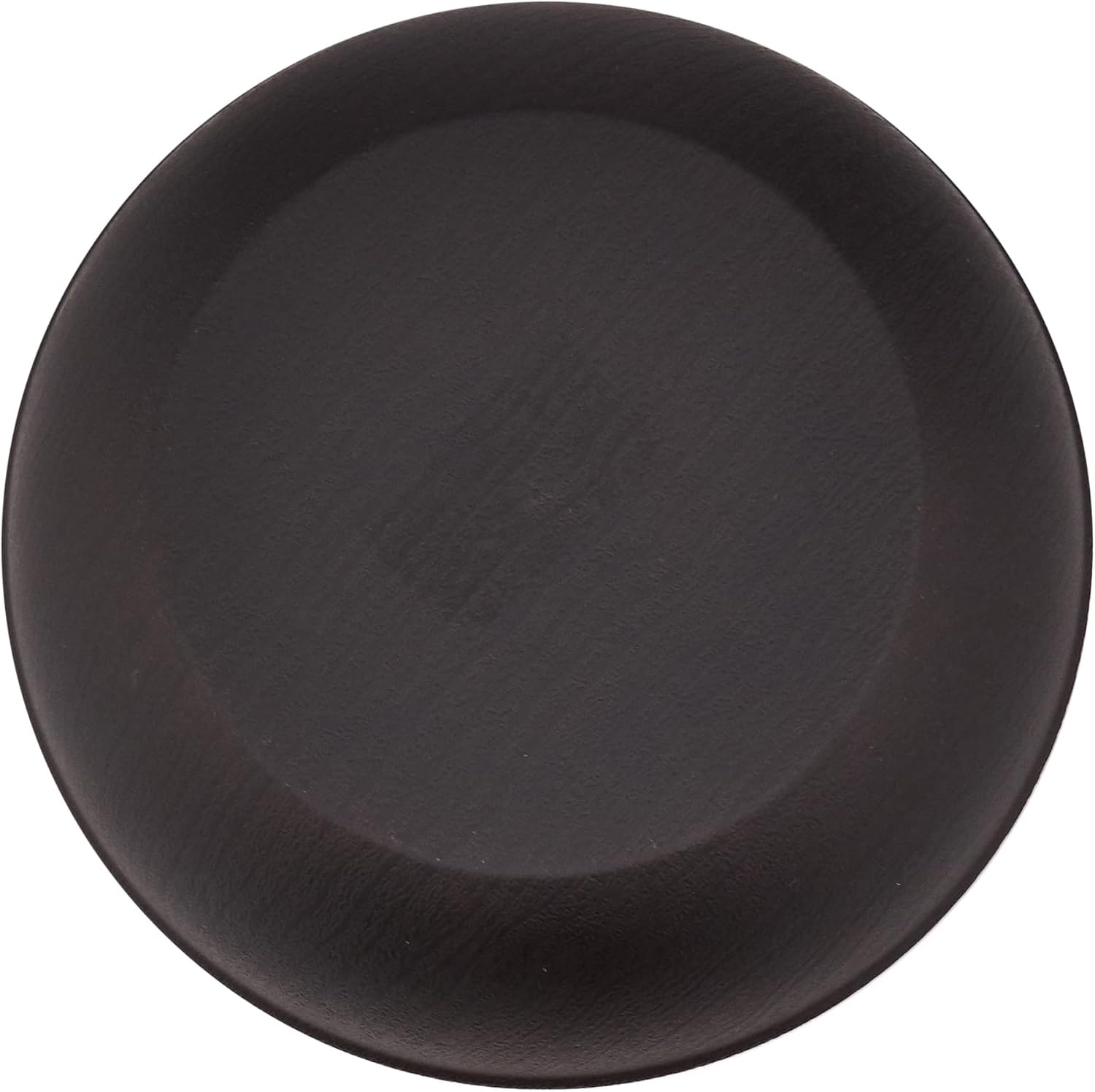 ミタニ 山中漆器(Mitani) Yamanaka Coating M17395-6 Natural Wood Grain Round Dish, Black and Brown