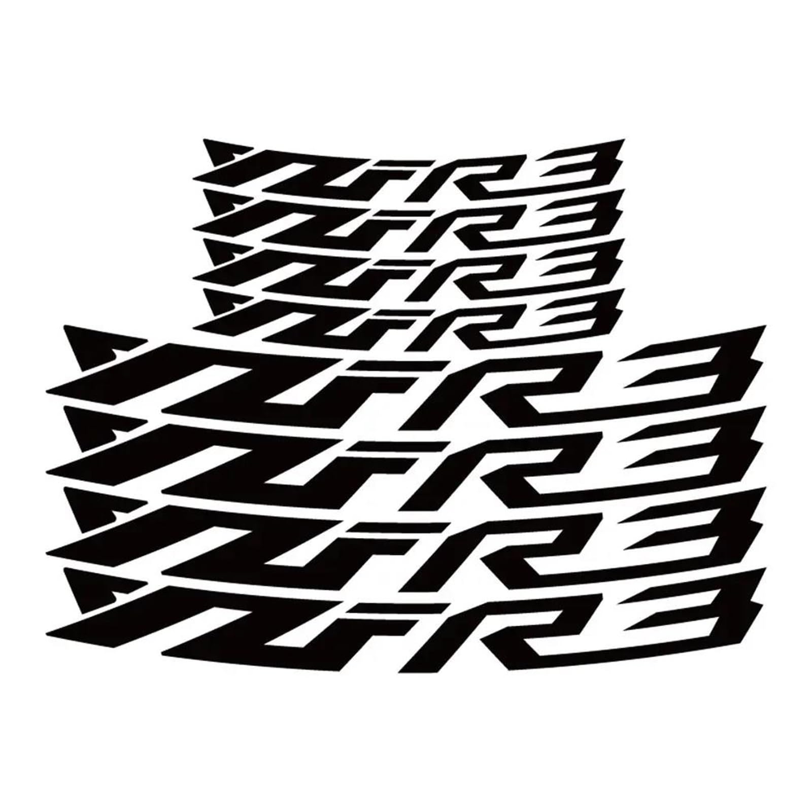 Reflective Motorcycle Wheel Sticker Stripe Tape Rim Decal for Yamaha YZF-R3 R3 Yzfr3