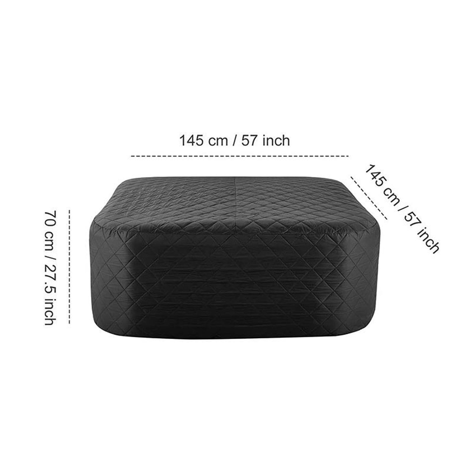 Nadmuchiwana Osłona Wanny z Hydromasażem 57 Cali – Odporna na Warunki Atmosferyczne, Odporna na Słońce, Izolowana Osłona Spa do PureSpa, Lay-Spa Miami Helsinki Monako Salu Bali, Zimowa