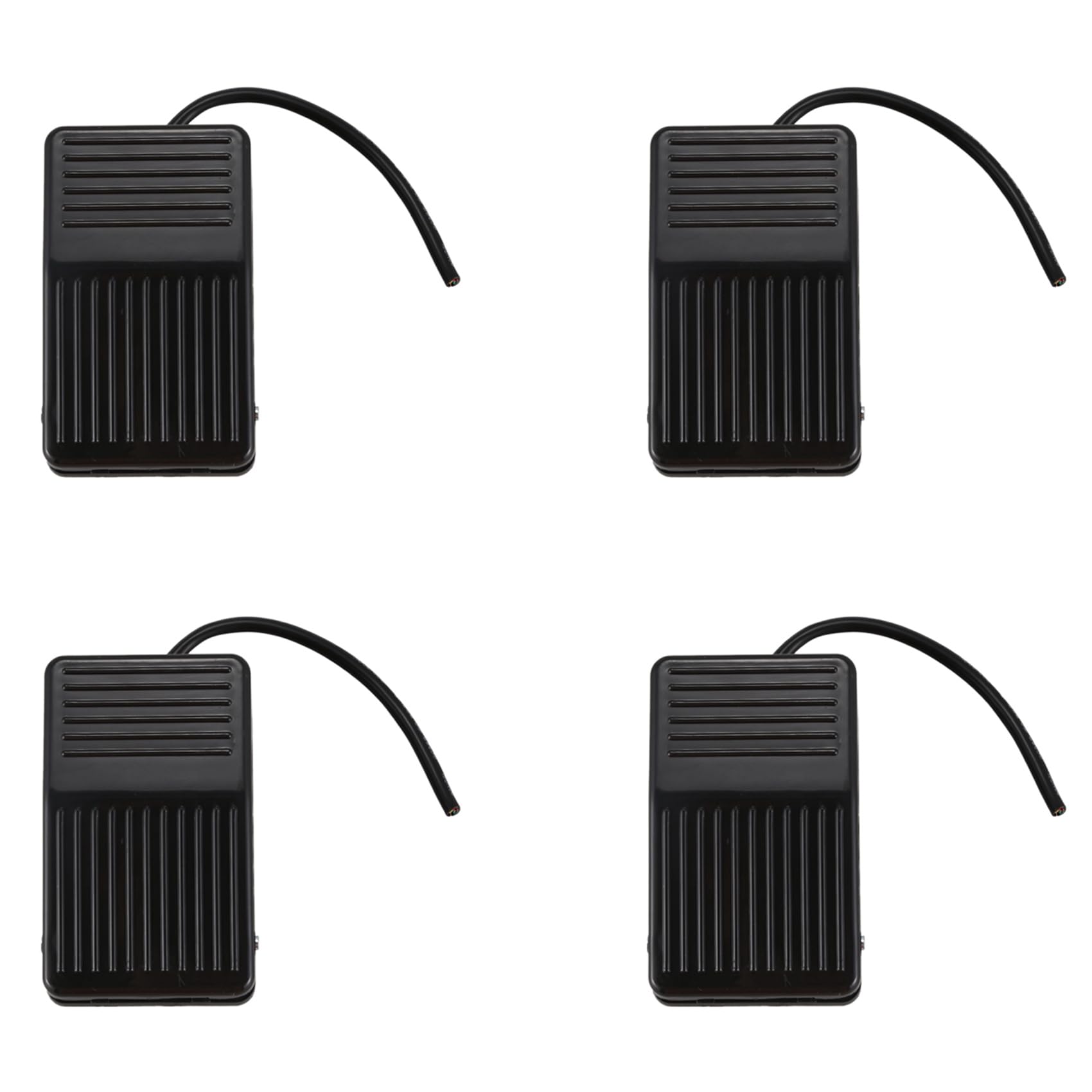Jnchdghwa 4X 250V 10A SPDT Nonslip Plastic Momentary Electric Power Foot Pedal Switch