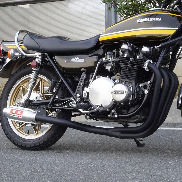 Amazon | Z1/Z2 マフラー モナカ管 メッキ | フルエキゾースト | 車