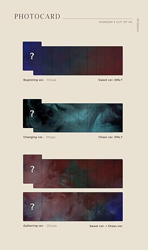 Miniatura 4 de JYP Ent DAY6 - The Book of Us : Entropy [Sweet ver.] Álbum+Póster plegado+Juego de tarjetas fotográficas adicionales
