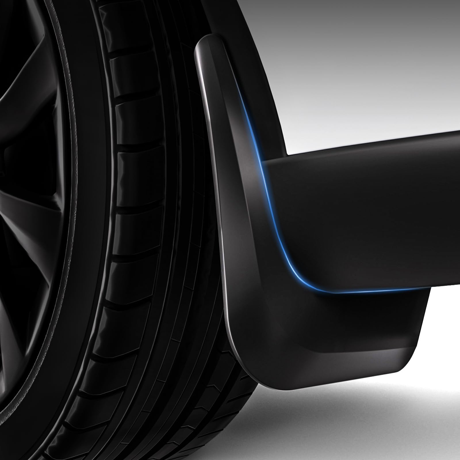 4PCS 2025 New Tesla Model Y Juniper Accessories Mud Flaps [No Drilling No Tape] All-Weather Splash Guards Fenders for Tesla New Model Y 2025 2026 Launch, Tesla Model Y Exterior Accessories