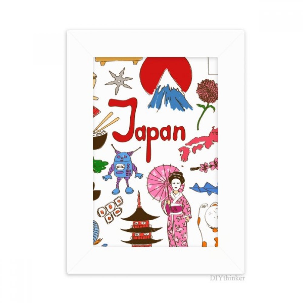 Cadre photo de bureau avec peinture du Japon le cadeau ideal pour les amoureux de voyage