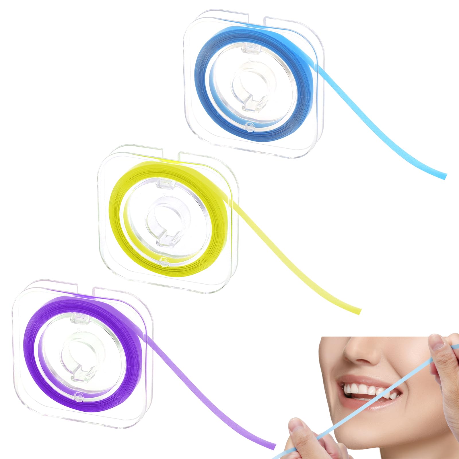 Papel de lija interdental 4 mm x 6 m, 3 volúmenes