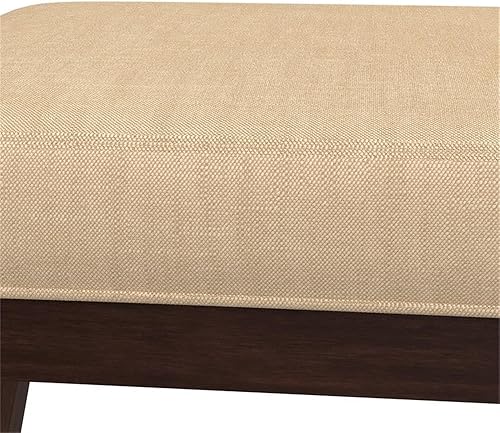 Miniatura 7 de Hillsdale Morgan Upholstered Backless Vanity Stool for Make up Room or Bathroom, Espresso