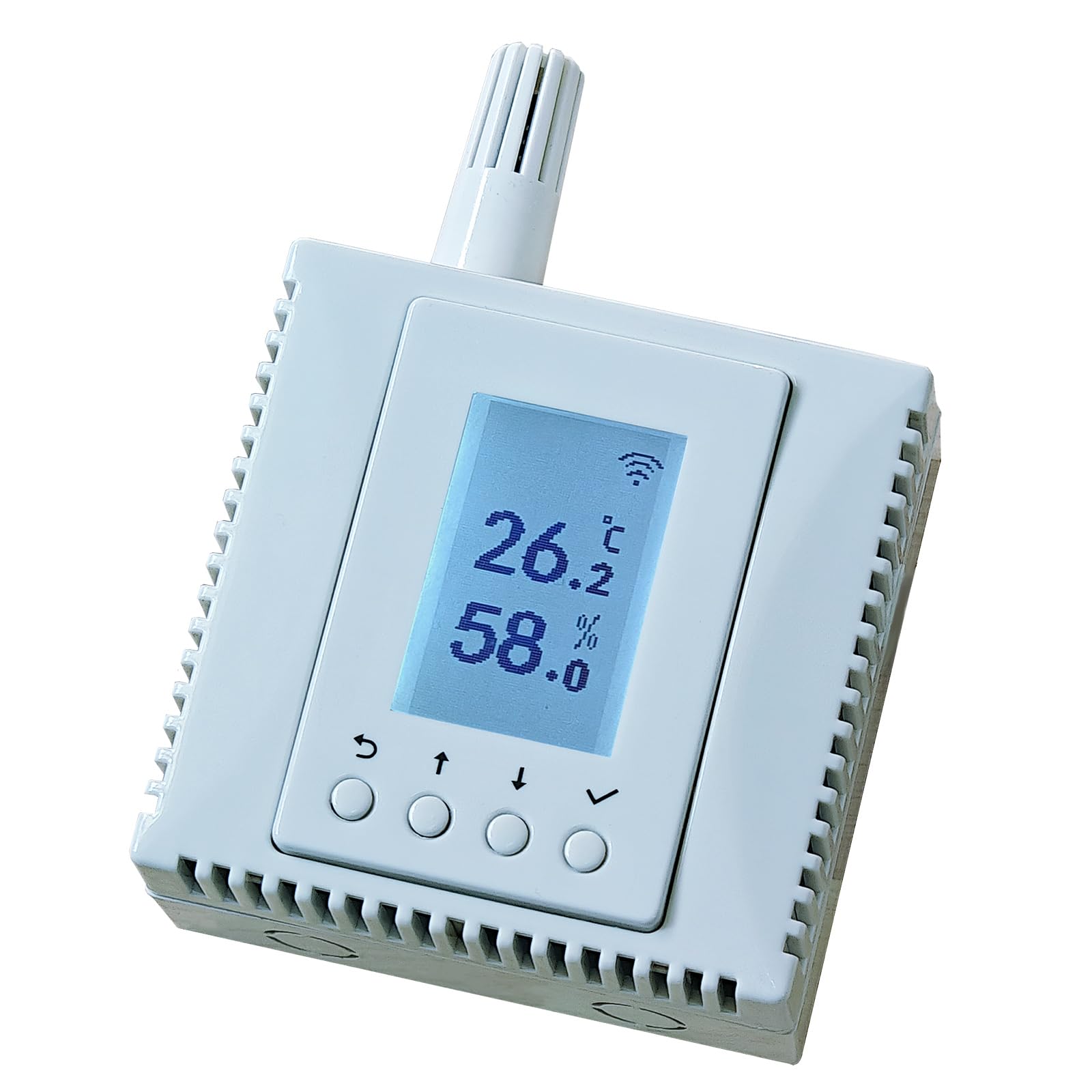 WiFi Temperatura Monitore Umidità, TERMOMETRO, Sensore Ambientale, Supporta MQTT, BACnet, SNMP, Modbus TCP, Home Assistant Ready, Email/IFTTT