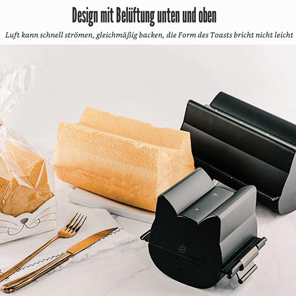 Katzen-Toastform, Kuchen, Toast, Brot, Backform, antihaftbeschichtet, Brotform, niedliche Katzenform, Brotform, Backwerkzeug für selbstgemachte Kuchen, Kekse