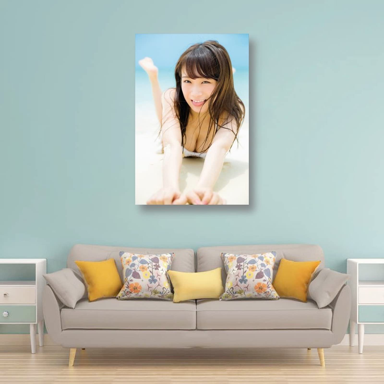 秋元真夏　サイン入りパネル Amazon.co.jp: 乃木坂46 秋元真夏アイドルグラビアアートパネル