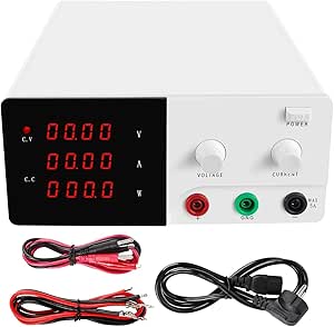 DC Power Supply Variable, Hyelec 30V 5A Adjustable Switching Regulated DC Bench Power Supply With 4 Digits LED Display, Data Hold,Coarse And Fine Adjustment With 110V Alligator Leads - View #7