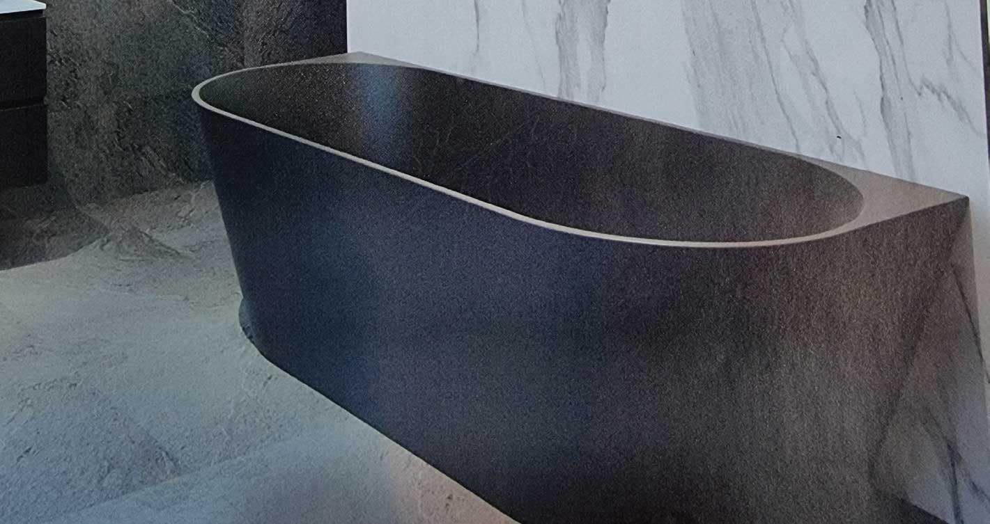 Bañera Exenta Adulto 180x80cm | Bañera Independiente Baño Starcril Negro Mate | Capacidad de 290 L