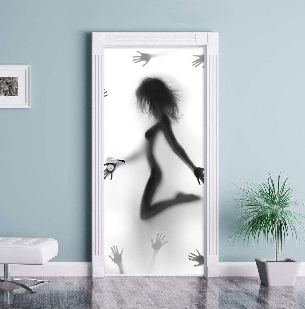 Seksowna Kobieta Naklejki Na Drzwi Do Drzwi Wewnętrznych Sexy Wzór 3d Naklejki Na Drzwi Samoprzylepne Fototapety Na Drzwi Naklejka Artystyczna Do Sypialni Łazienka Salon Ho, Sexy Woman, 90 x 200 cm