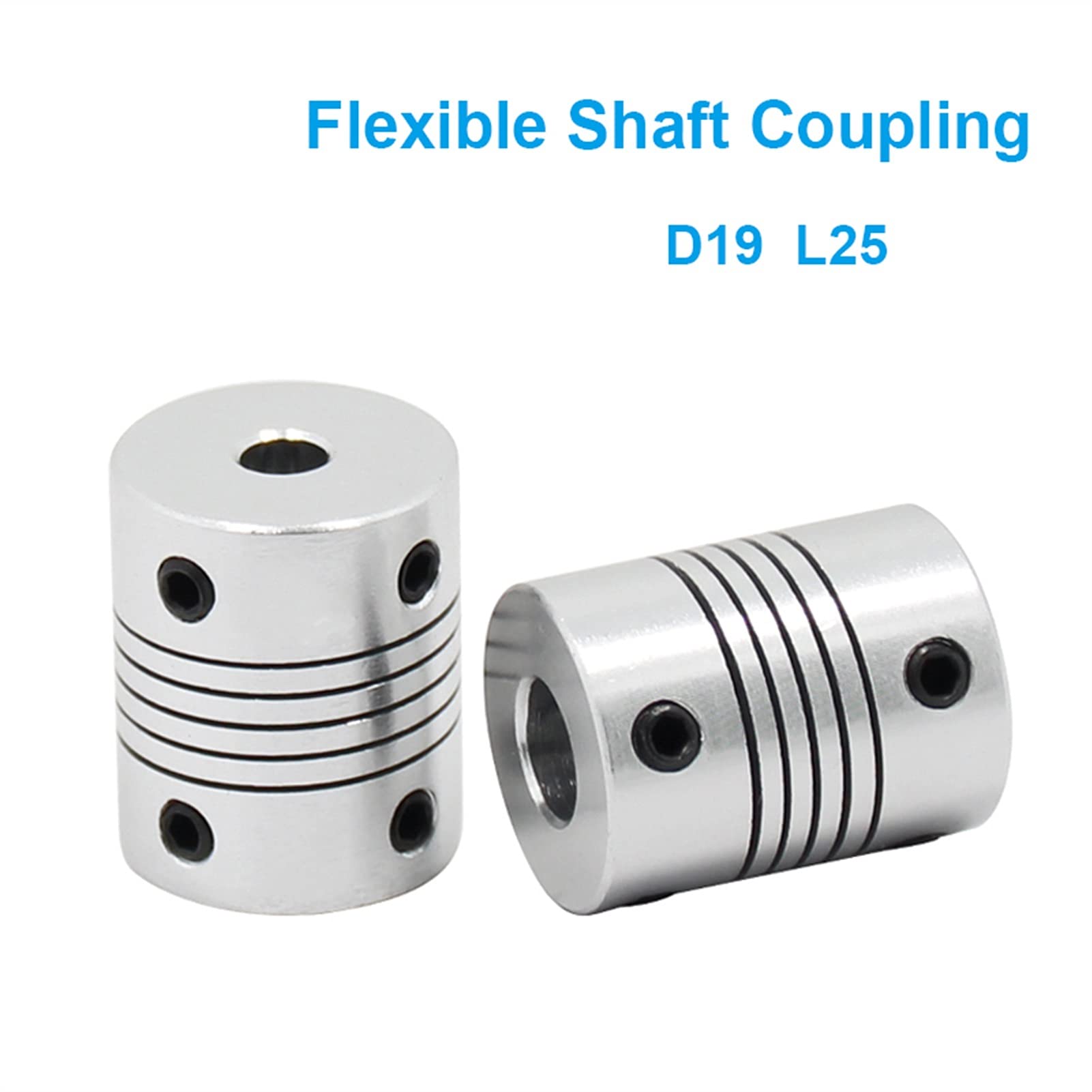 SUOFEILAIMU-PHONE CASE Metal Coupler 1PC Aluminium Alloy for Motor Jaw Shaft Coupler Flexible Coupling OD 19x25mm (Inner Diameter : 6x6mm)