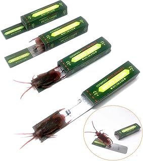 Cooplay 4PCS Roaches Prank Chewing Gum Spoof Cockroach Head Toys Gadget Insert Fake Practical Joke with Package Realistic Shocking Pull Trick Novelty Adult Funny Halloween Fool's Day Christmas Party