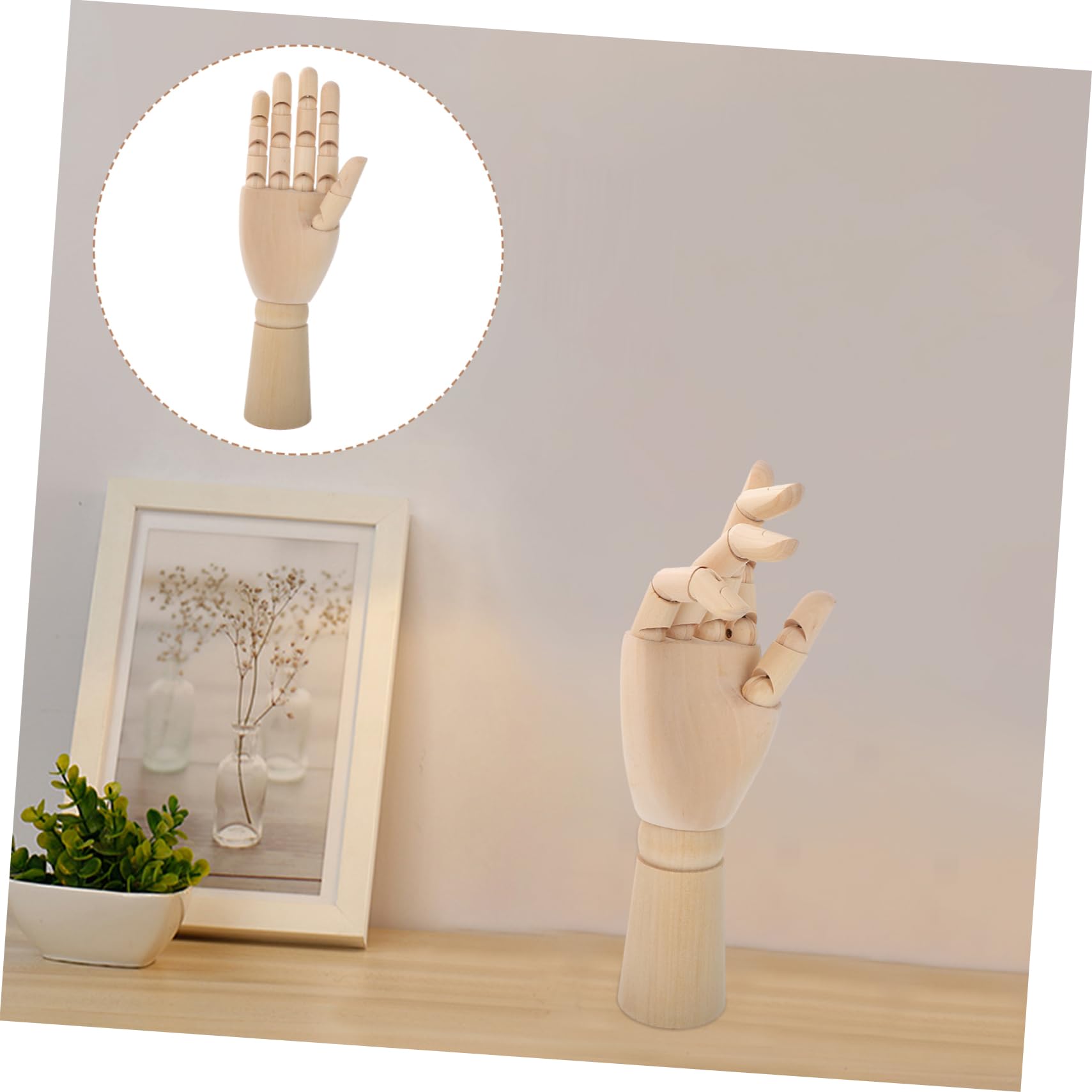 Bewegliche Holzhand Modell für Comic Skizzen, Beige