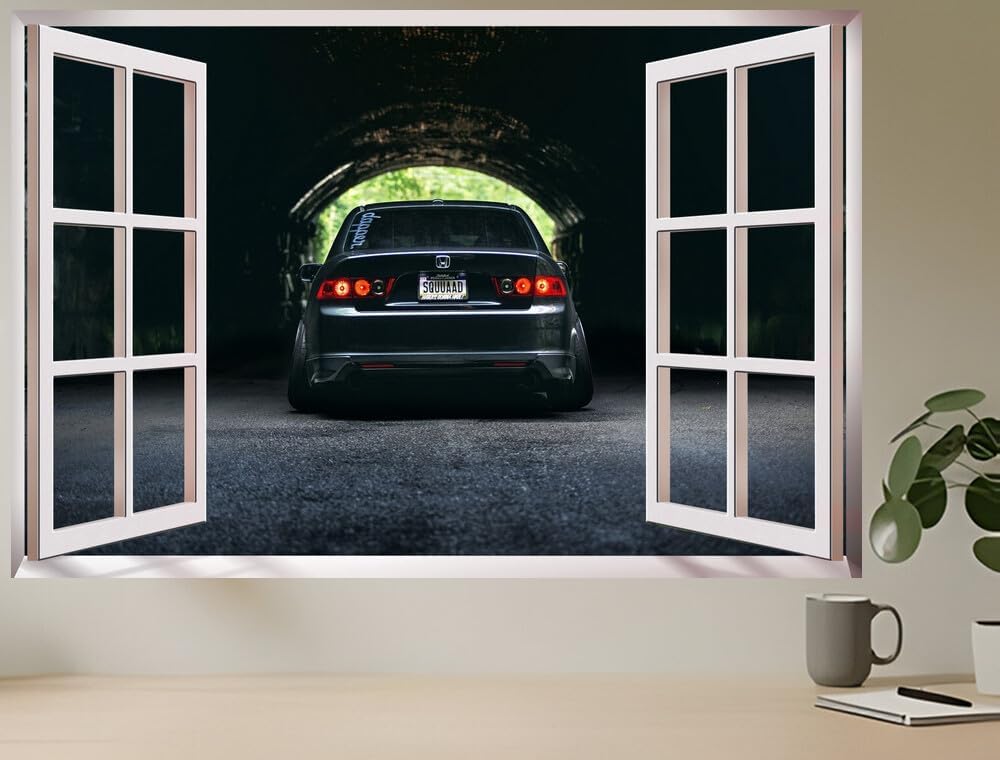 JVERF - JZZC15513 Honda Accord Acura Tsx| Self-Adhesive Open Window Wall Sticker