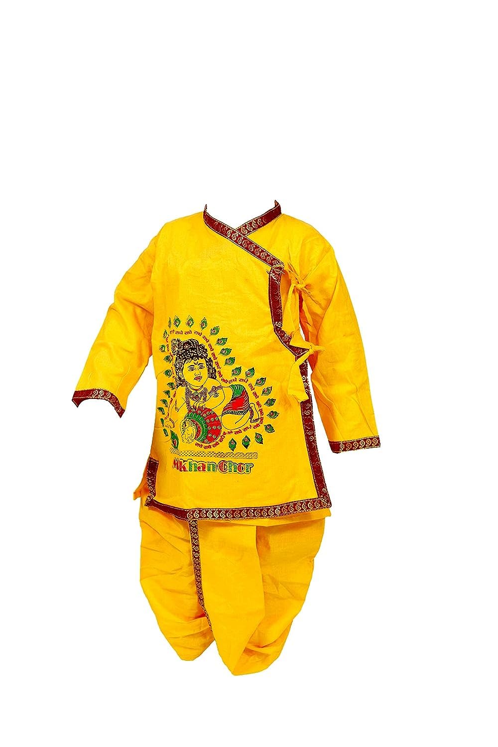 ANKIT Krishna Ji Kanha Janmasthmi Costume for Kids (Dhoti, Necklace & Earrings,Mukut,Bansuri) Fancy Dress Baby Krishna Costume by ankit school uniforms (3-4 years) (B0CGPXS3W5) Amazon Price History, Amazon Price Tracker