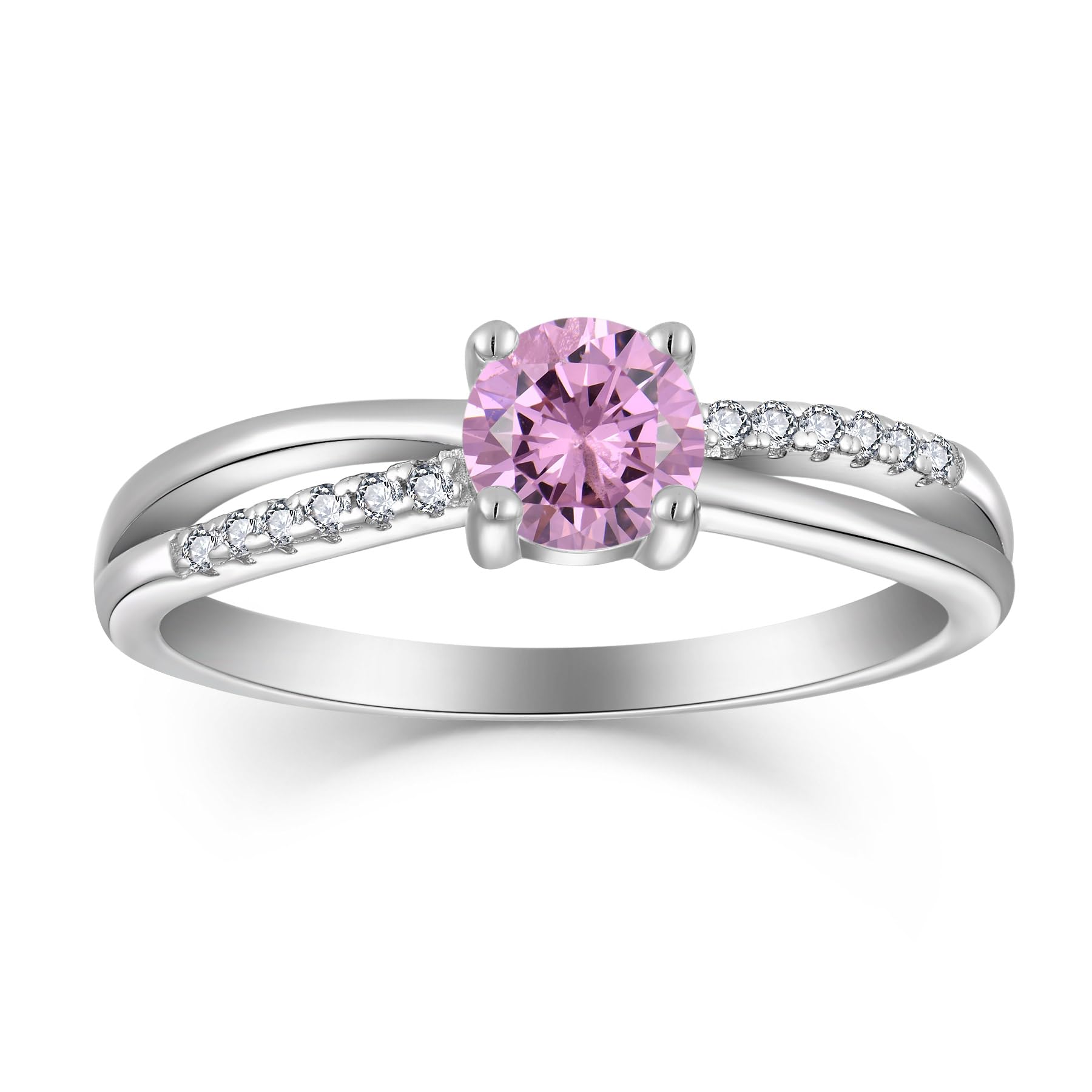 Infinity Promise Ring for Her 925 Sterling Silver Birthstone Engagement Ring Wedding Eternity Anniversary Statement Ring for Women