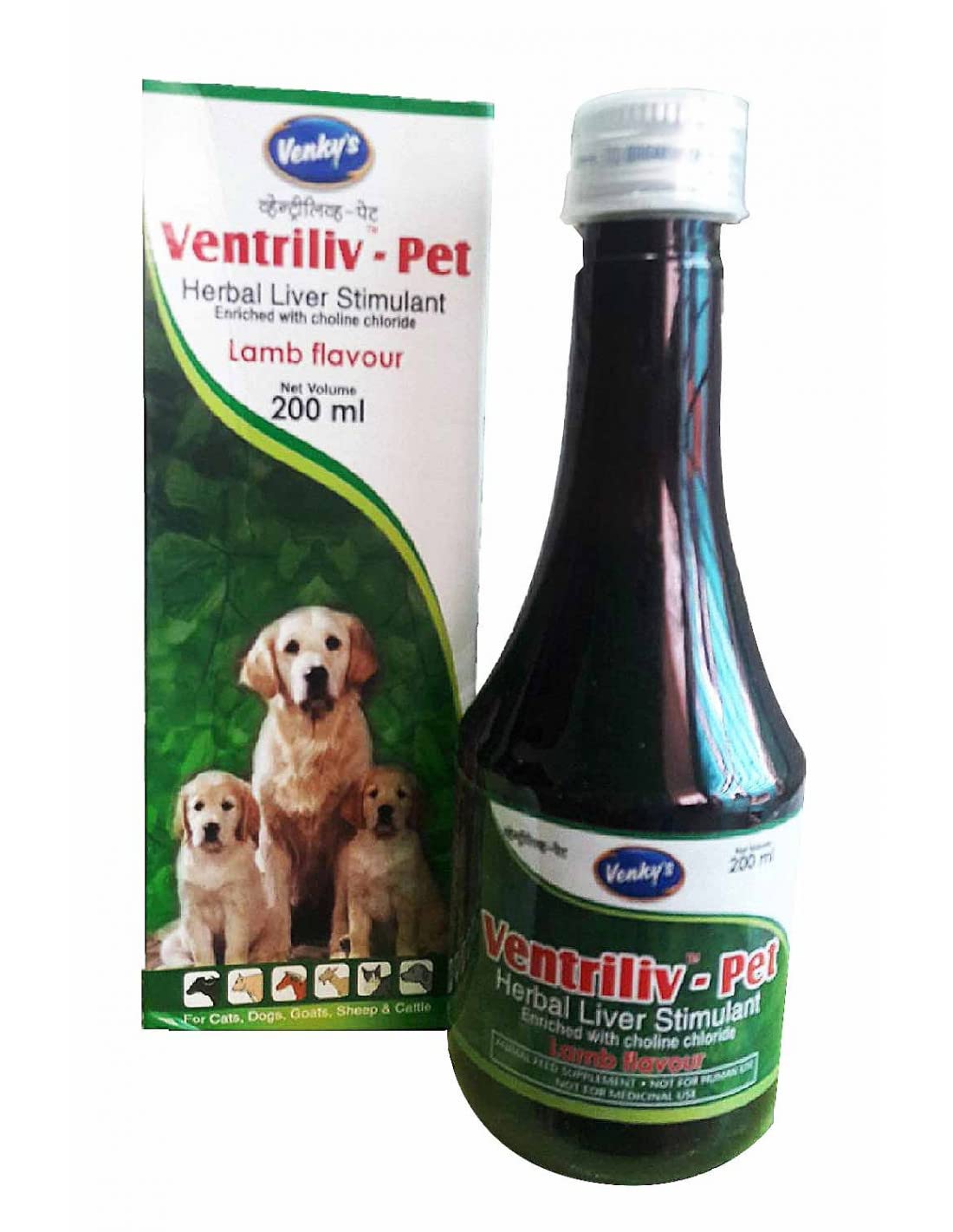Venkys Ventriliv Herbal Liver Stimulant Supplement pet Syrup 200ml (Pack of 2) (PC - 65109) (B09JP6ND43) Amazon Price History, Amazon Price Tracker