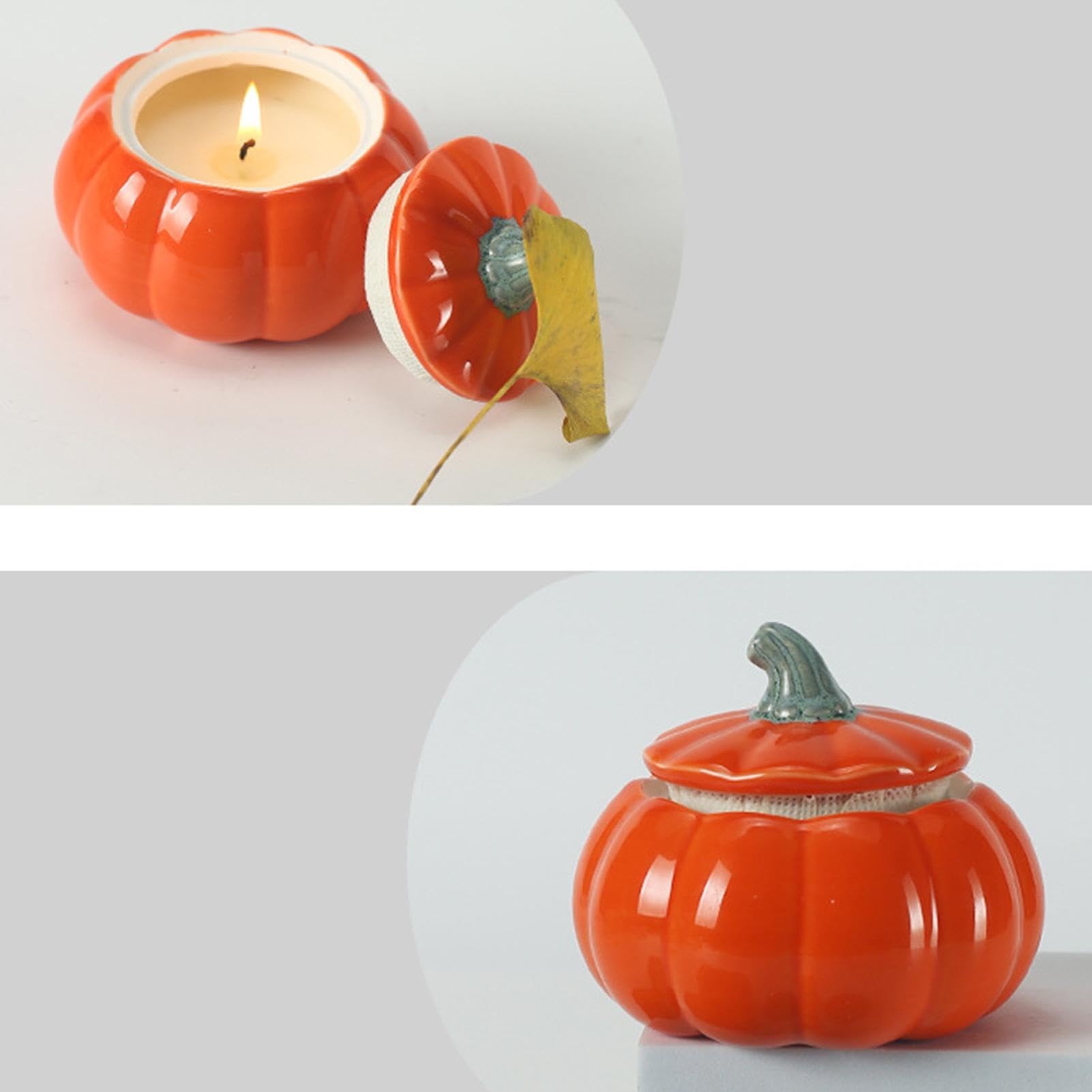 パンプキン 容器 ガラス キャンドル 新品
