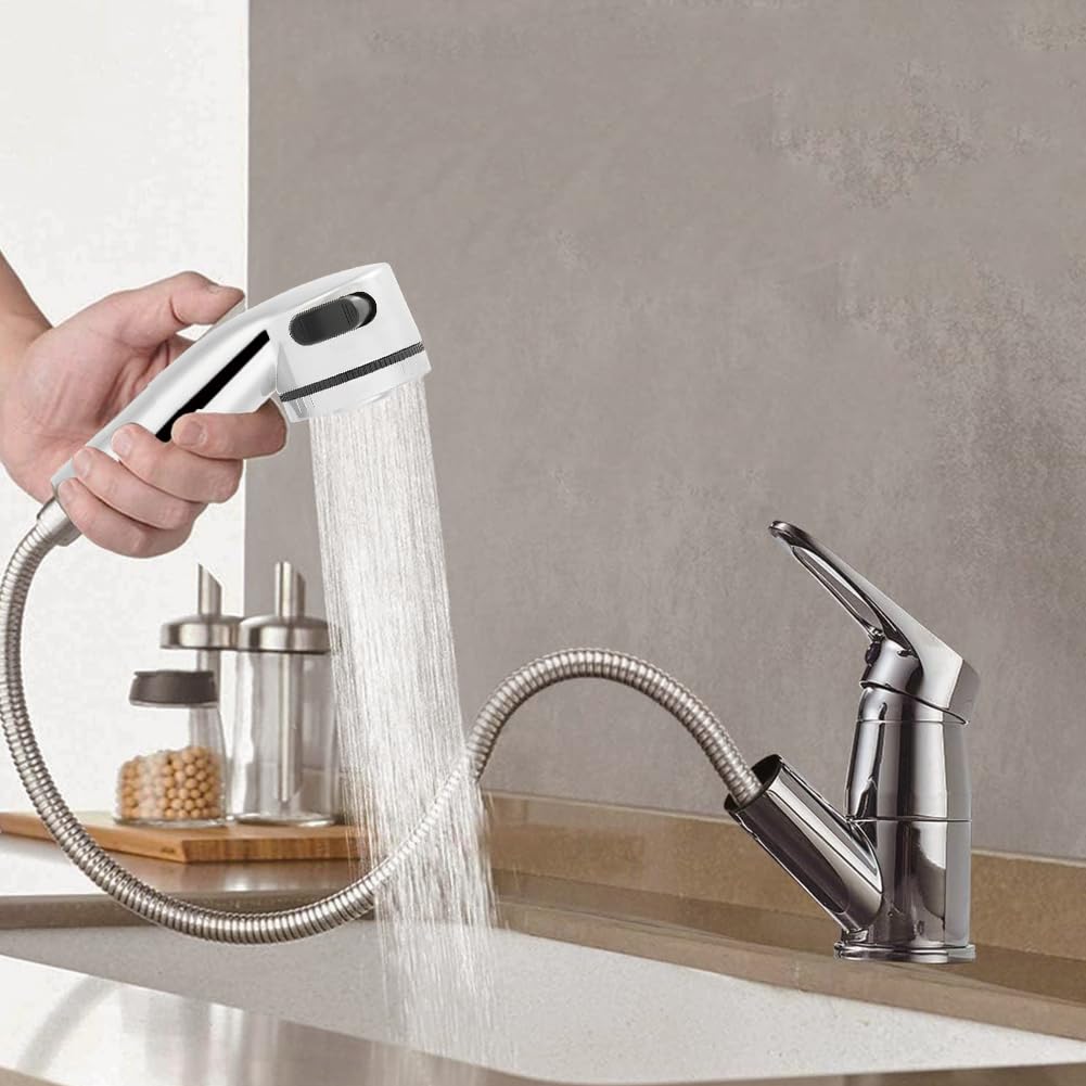 Friseur Brausekopf G1/2 Gewinde, Waschbecken Sprühkopf Salon Shampoo | Seitlicher Bedienknopf Betten Stuhl Handbrause Ersatzteil Einstellbare Waschbecken Armatur Friseursalon Spa