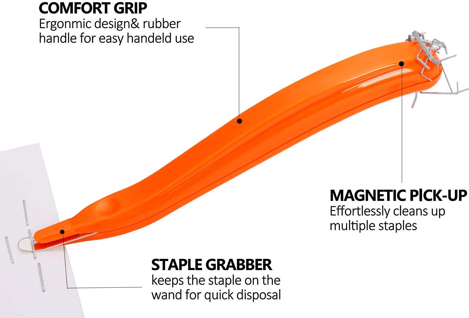 Professional Magnetic Staple Remover Puller Staple Puller Tool Staples Remover Staple Removal Tool for School Office Home (3) : Office Products