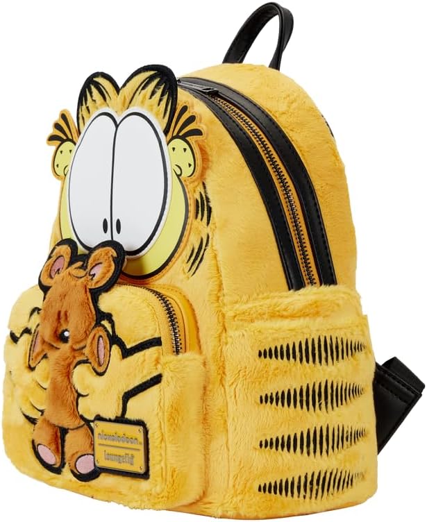 Loungefly Garfield and Pooky Plush Mini Backpack, Black - Image 4