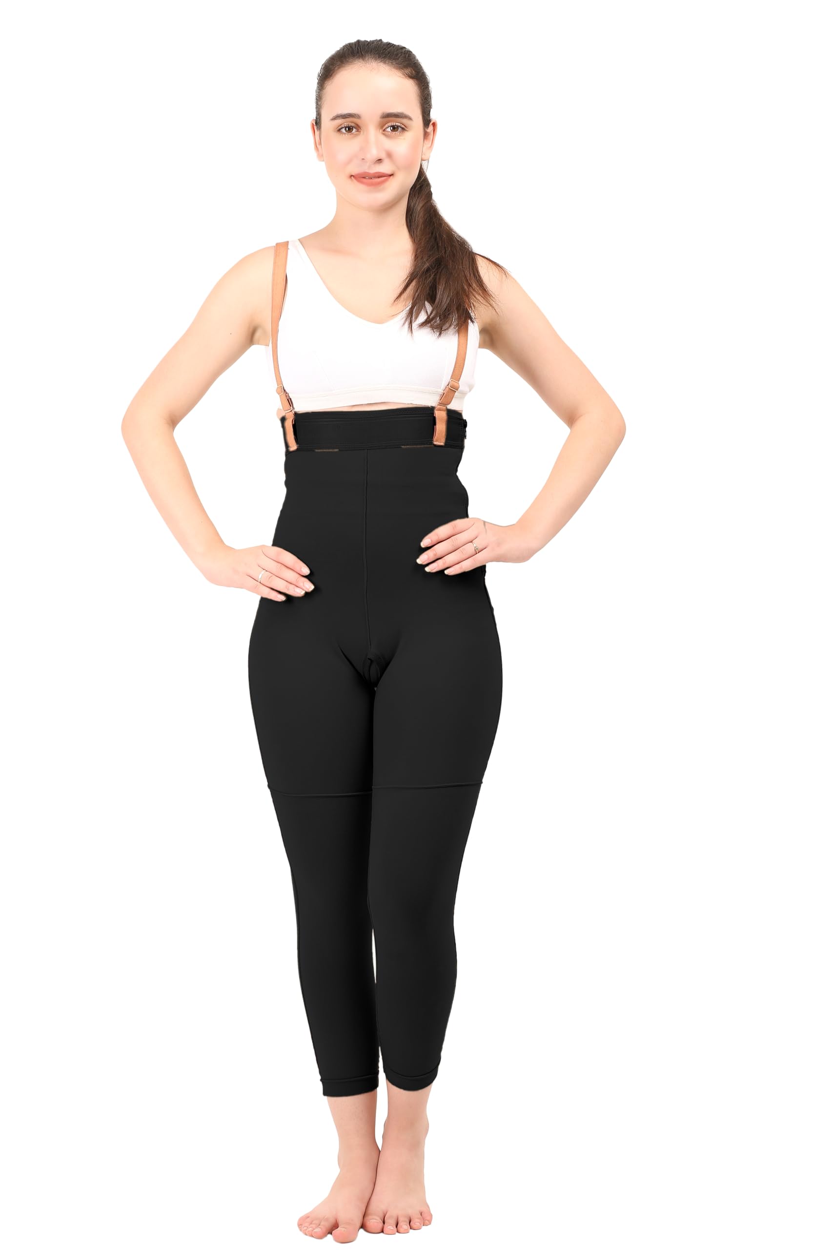HIGH Waisted Panty up to Ankle || Abdomen and Legs Liposuction Recovery Garment || Moderate Compression || Shapewear || Tights || Tummy Tucker || Thigh-Sculpting Innovation ||-image-44