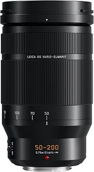 Panasonic LUMIX Professional 50-200mm Camera Lens, G Leica DG Vario-ELMARIT, F2.8-4.0 ASPH, Dual I.S. 2.0 with Power O.I.S, Mirrorless Micro Four Thirds, H-ES50200 Black | H-ES50200, Mirrorless Micro Four Thirds, F2.8-4.0 ASPH, Power O.I.S, G Leica DG Vario-ELMARIT