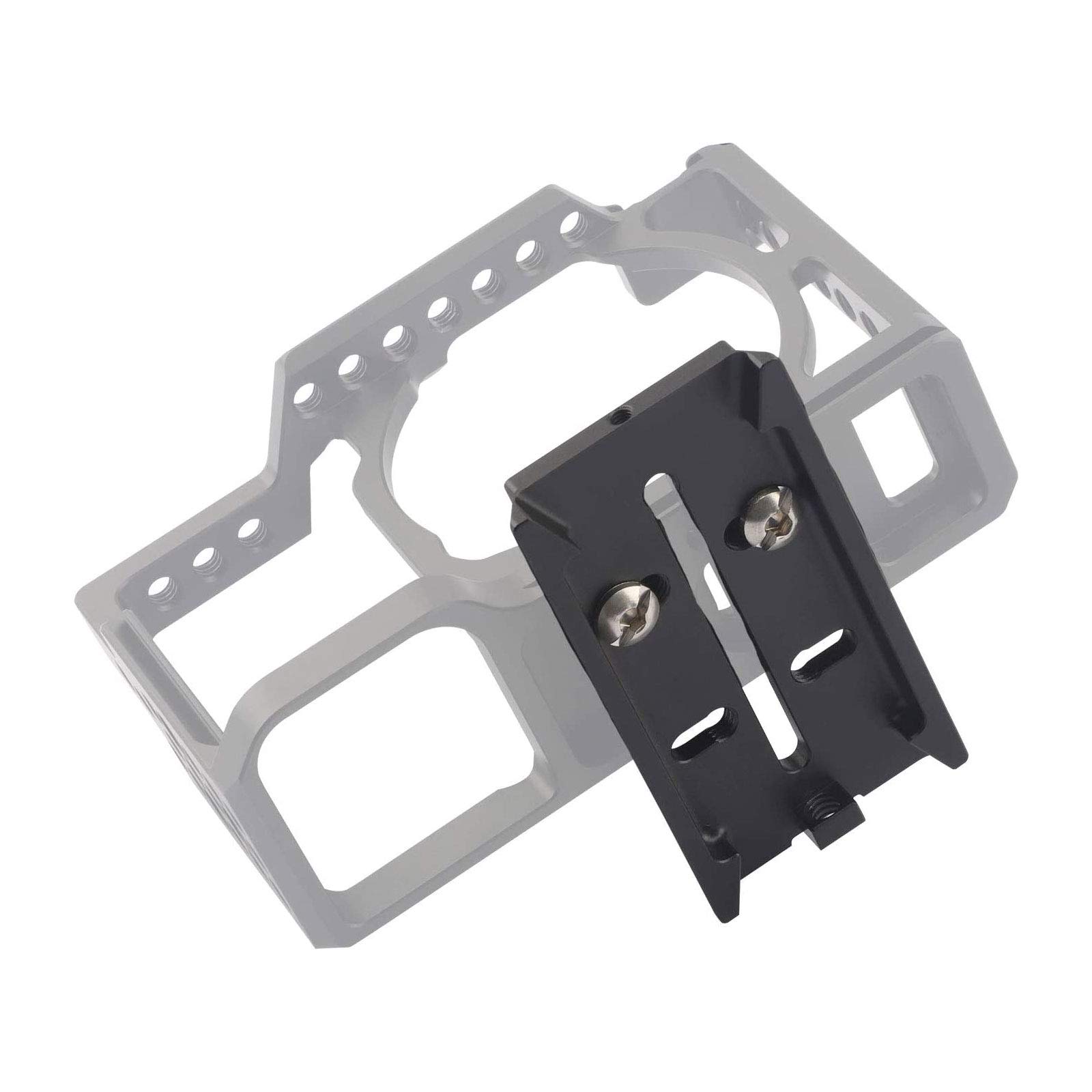 Haoge HQR-RY90 Piastra a sgancio rapido a doppio tipo per stabilizzatore cardanico DJI Ronin-S RoninS compatibile Manfrotto MVH500AH MVH502AH501HDV 504HD 577 Treppiede Fluid Video Head …
