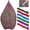 T TEKE 2 pcs Classic Slow hay Feeder hay nets, 40" Length with 2" Holes, Horse Supplies hay Bags for Horses, Goat Feed
