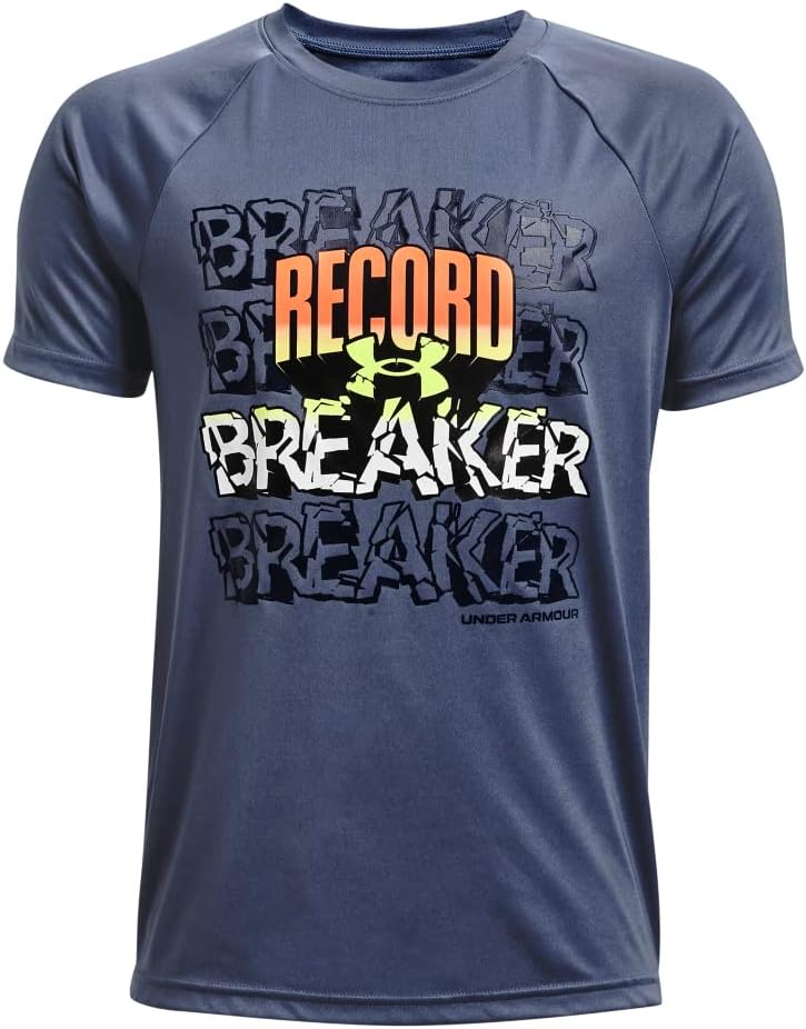 Under Armour Boys' Tech Record Breaker Short-Sleeve T-Shirt