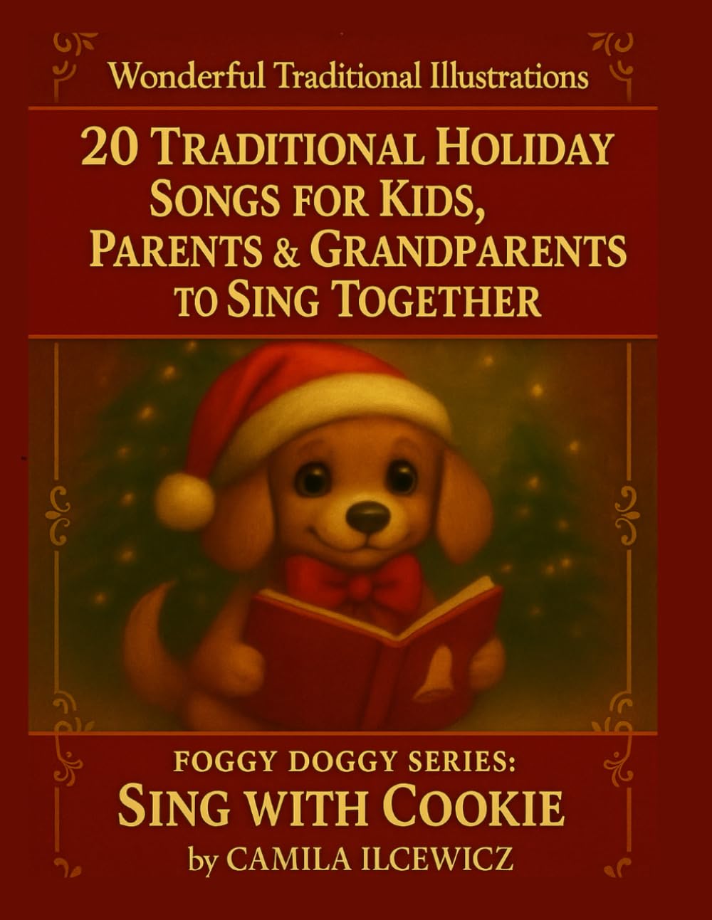 Sing with Cookie — 20 Traditional Holiday Songs for Kids, Parents & Grandparents to Sing Together: Large-Print Christmas Songbook with Wonderful ... Friendly (Foggy Doggy : Luna and Cookie)